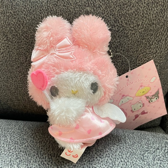 My Melody x Angel Plush Keychain - Picture 2 of 8